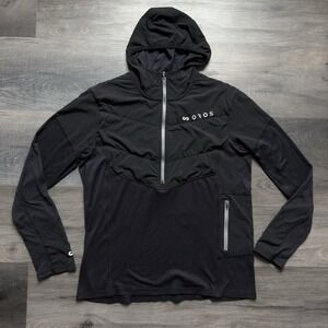 OROS Explorer Hoodie Solarcore Black Wind Water Resist Mens L Half Zip Techwear